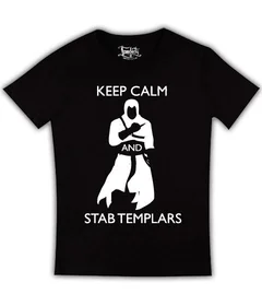 Keep Calm and Stab Templars на черной